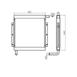 KATO Excavator Radiator/Heat Exchanger