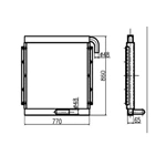 KATO Excavator Radiator/Heat Exchanger