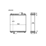 JCB Excavator Radiator/Heat Exchanger