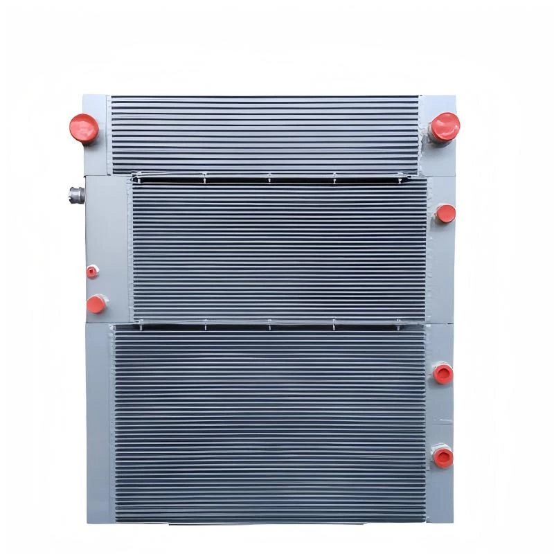 Integrated Oil, Air and Water Cooler for Diesel Compressors